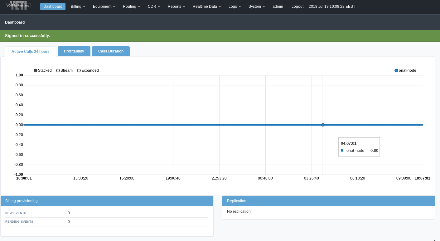 YETI Web interface